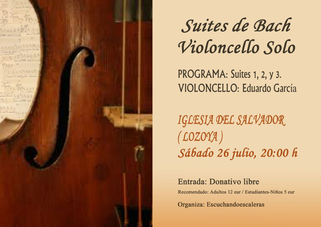 Cartel concierto Lozoya cello